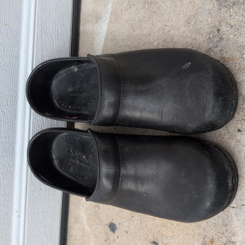 Black Sanita Professional Clogs Size EU 36 US 6 W